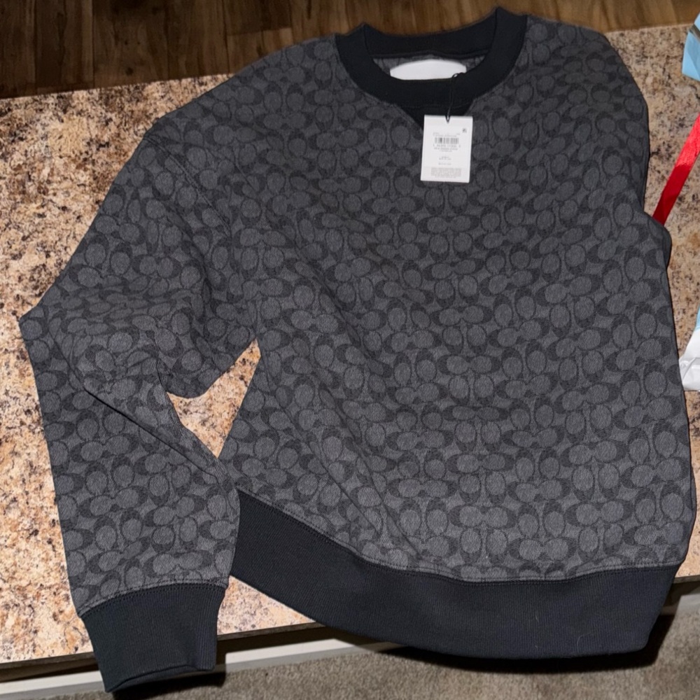 Men’s Coach Classic Monogram Crewneck Sweater - Picture 4 of 6